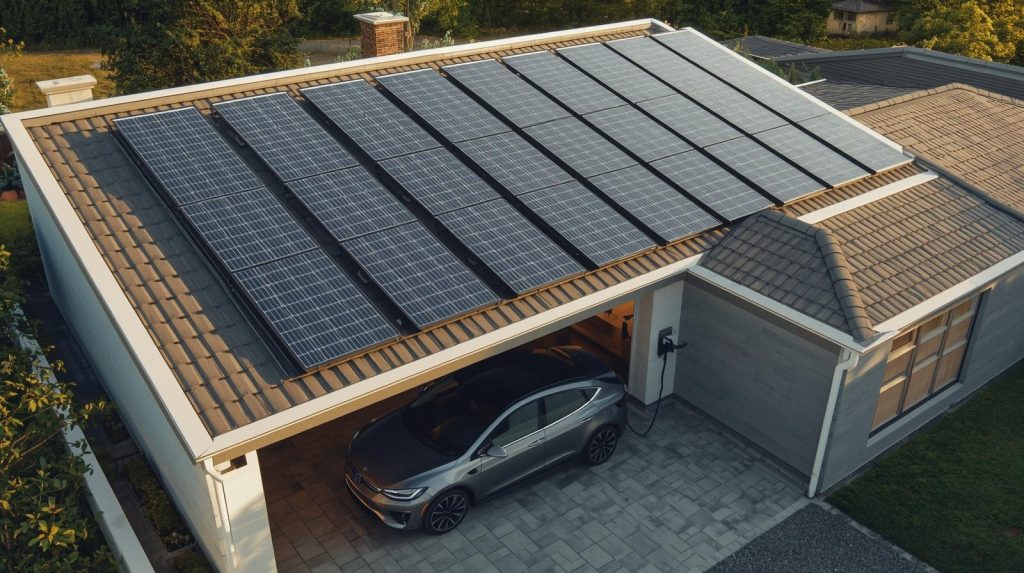 How Solar Panels Charge an Electric Car